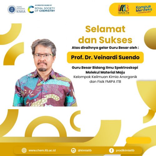 Selamat Dan Sukses Prof Dr Veinardi Suendo Program Studi Kimia Itb